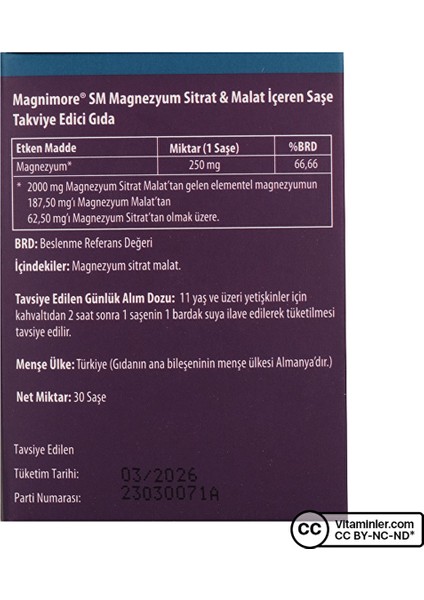 Tab Magnimore Sm 30 Saşe