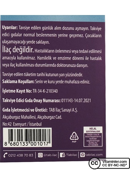 Tab Magnimore Sm 30 Saşe