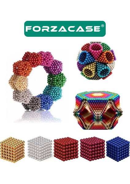 Renkli 216 Adet Mıknatıs Neocube Mıknatıs 5mm Neodyum - FC083 fırsatları