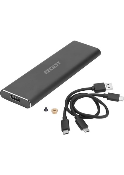 M.2 Nvme SSD Destekli USB 3.1 Type-C SSD Harddısk Kutusu Sabit Sürücü Muhafazası
