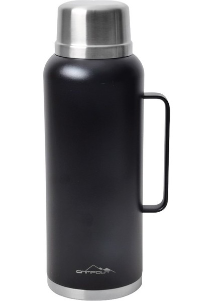 Campout Çift Katmanlı Termos Siyah 2600 ml