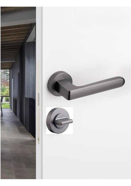 Marvel Wc Rozetli Kapı Kolu Füme Renk 1 Takım HA210RO12 modelleri