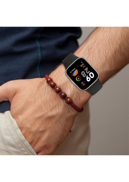 Xiaomi Redmi Watch 3 Uyumlu Kordon Çift Renkli Strap Bileklik Kayış Tpu Yedek Kemer modelleri