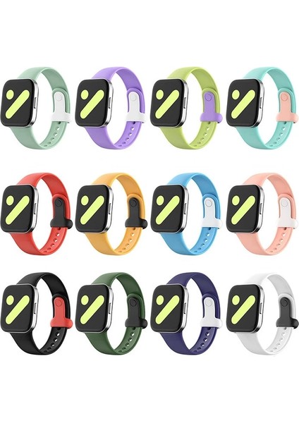 Xiaomi Redmi Watch 3 Uyumlu Kordon Çift Renkli Strap Bileklik Kayış Tpu Yedek Kemer indirimleri