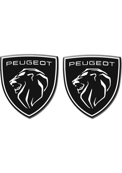 Yeni Peugeot Logo 3D Arma Amblem Sticker