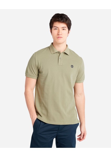 Pique Short Sleeve Erkek Yeşil T-Shirt TB0A26N45901
