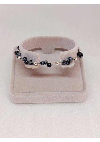 Kartanesi Obsidyen Taşı Bileklik 4mm