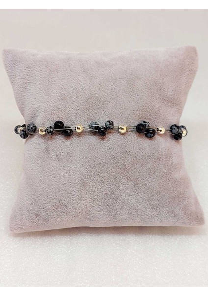 Kartanesi Obsidyen Taşı Bileklik 4mm fiyatları