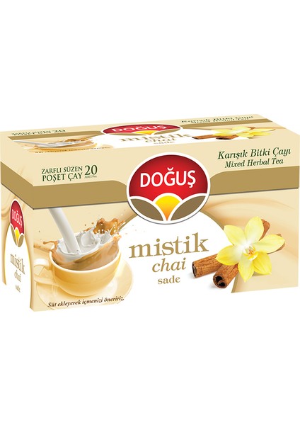 Mistik Chai Sade Çayı Süzen Poşet 20X2.5 gr