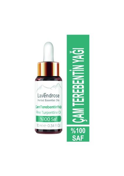 Çam Terebentin Yağı %100 Saf *bitkisel Aromaterapi Yağı 10ML* Saç Dökülmesine Karşı Bakım Yağı