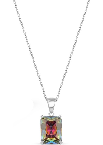 Topaz Taşlı Kadın Takı Seti Kare Model fırsatları