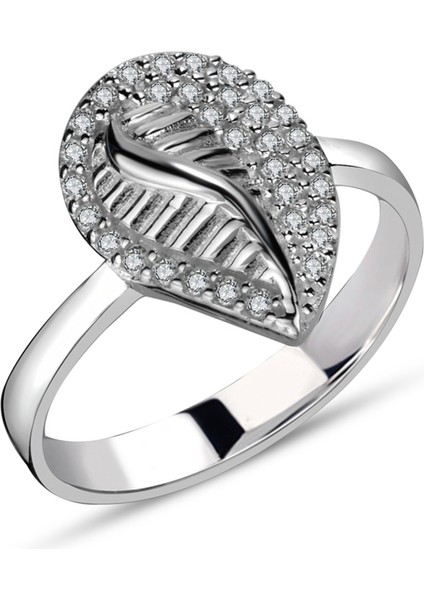 Modern Damla Model Kadın Gümüş Yüzük