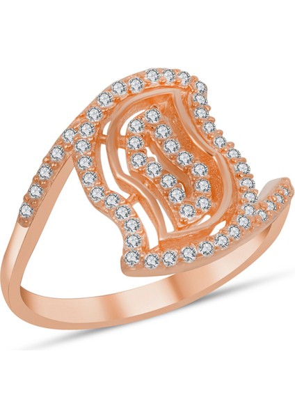 Kadın Gümüş Yüzük Modern Tasarım