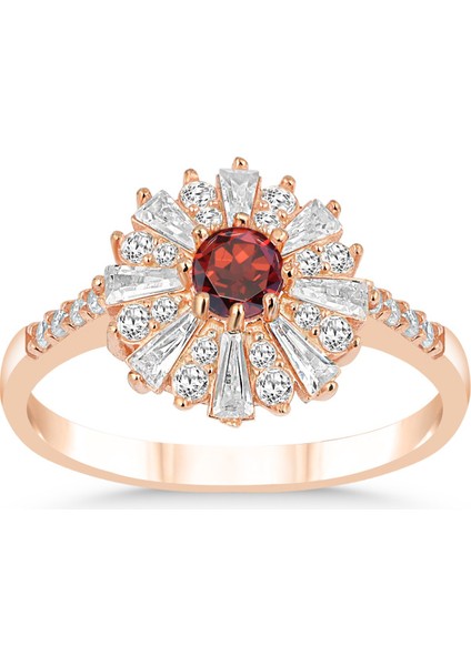 Baget Taşlı Yüzük Gümüş