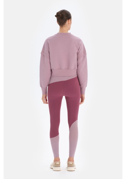 Lila Kadın Kapıtone Crop Sweatshırt fiyatları