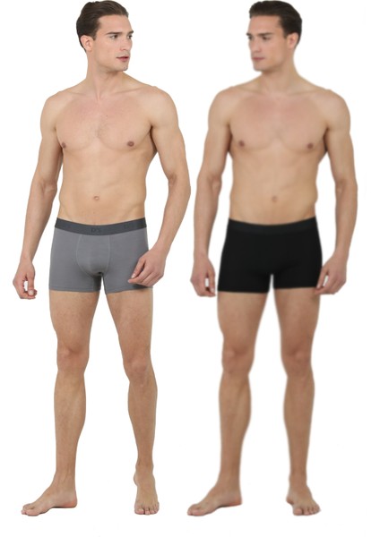 Boxer Set Siyah-Gri
