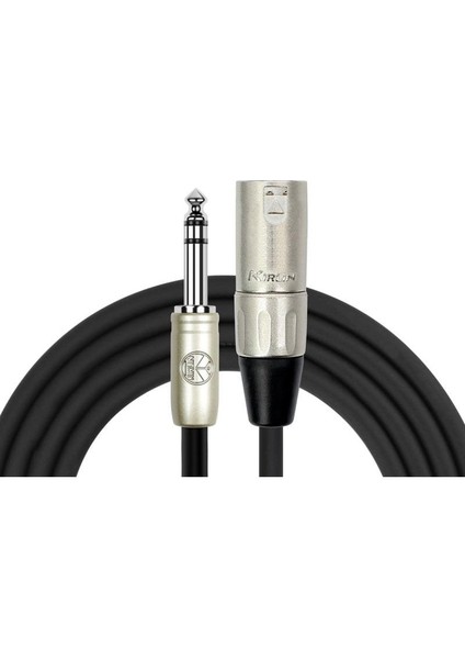 6mt Mikrofon Kablosu Xlr Erkek - 1/4'' Trs (MP-483PR6MBK)