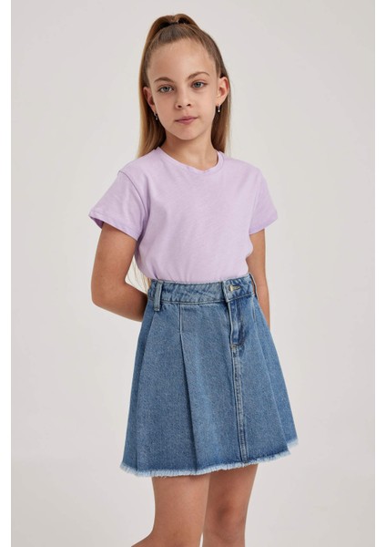 Kız Çocuk Regular Fit Kısa Kollu Tişört B0672A823SM fırsatları