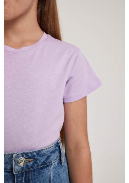 Kız Çocuk Regular Fit Kısa Kollu Tişört B0672A823SM indirimleri