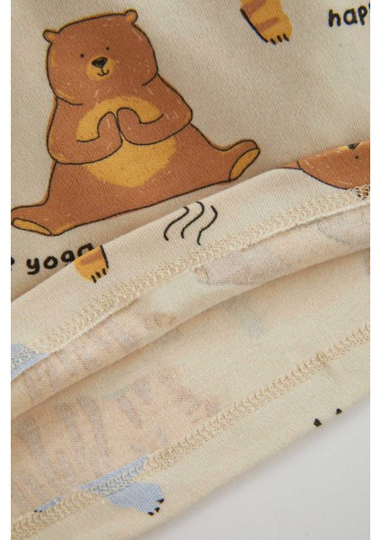 Erkek Bebek Safari Baskılı Uzun Kollu Pijama Takımı A9013A523AU