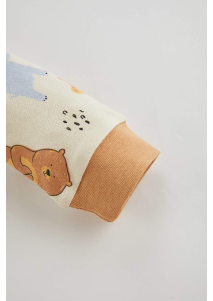 Erkek Bebek Safari Baskılı Uzun Kollu Pijama Takımı A9013A523AU