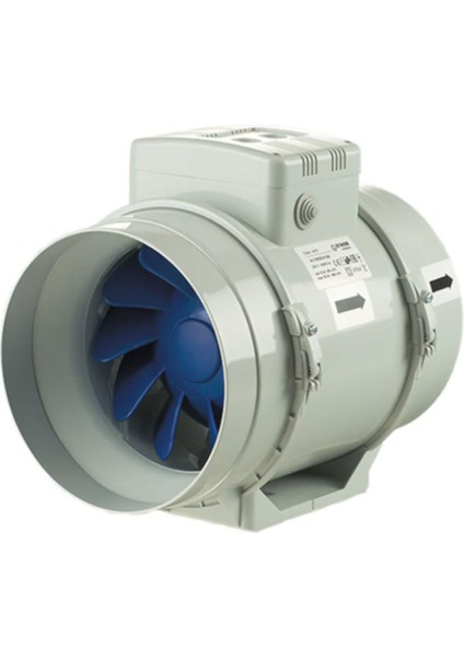 Turbo 200 Karışık Akışlı Kanal Tipi Fan (805-1080 M3/h)