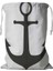 Anchor Icon Siyah Beyaz Ipli Çamaşır Sepeti 45X60 cm (Yurt Dışından) 1