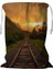 Evening Vivid Sunset Railroad Tracks Ipli Çamaşır Sepeti 45X60 cm (Yurt Dışından) 1