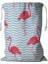 Flamingo Mavi Pembe Hayvanlı Tropik Çamaşır Sepeti Ipli 45X60 cm (Yurt Dışından) 1