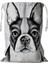 Siyah Beyaz Eskiz Bir Geyik Yavrusu Boston Terrier Yüzü Ipli Çamaşır Sepeti 45X60 cm (Yurt Dışından) 1