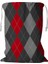 Kırmızı Gri Argyle Ipli Çamaşır Sepeti 45X60 cm (Yurt Dışından) 1