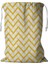 Sarı Bindirmeli Zikzak Ipli Çamaşır Sepeti 45X60 cm (Yurt Dışından) 1