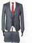 Slim Fit Sivri Yaka-Çift Yırtmaç Koyu Gri Drop 6 Yelekli Takım Elbise 2