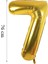 Folyo Balon 7 Rakamı Helyum Balon 76 cm Altın Renk 1