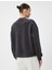 Kolej Sweatshirt Şardonlu Dik Yaka Uzun Kollu Rahat Kesim 4