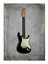 Siyah Fender Gitar Tasarım Mdf Tablo 1