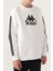 Krem Bisiklet Yaka Kol Baskı Detay Erkek Çocuk Sweatshirt 3