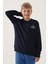 Lacivert Bisiklet Yaka Erkek Çocuk Sweatshirt 1