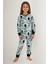 Candy Coala Açık Mavi Kız Çocuk Uzun Kol Pijama Takım 3