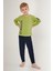 Multicolored Yeşil Erkek Çocuk Uzun Kol Pijama Takım 1