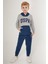 Pocket Suit Gri Erkek Çocuk Eşofman Takımı 1