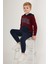 Pocket Suit Bordo Erkek Çocuk Eşofman Takımı 3