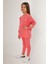 Super Girl Pembe Kız Çocuk Uzun Kol Pijama Takım 1