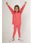 Super Girl Pembe Kız Çocuk Uzun Kol Pijama Takım 3