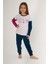 Cute Gri Kız Çocuk Uzun Kol Pijama Takım 3