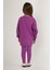 Shiny Girl Mor Kız Çocuk Uzun Kol Pijama Takım 5