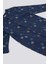 Koyu Indigo Patikli Ön Çıtçıtlı Bebek Tulum 2