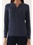 Dotted Lacivert Kadın Uzun Kol Pijama Takım 4