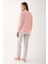Dream Creta Share Pembe Kadın Uzun Kol Pijama Takım 5