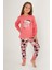 Super Girl Find Your Magic Pembe Kız Çocuk Uzun Kol Pijama Takım 1